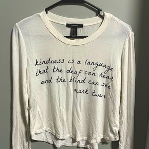 mark twain quote long sleeve **never worn**